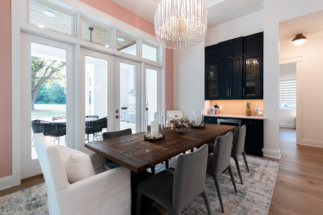 Dining area built by Sterling Builders