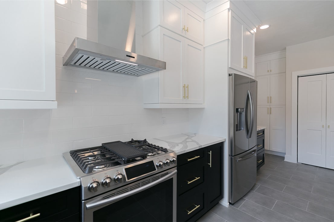 Kitchen appliances built by Sterling Builders