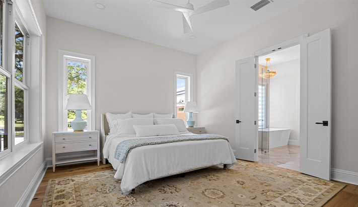 bedroom in a sterling built home
